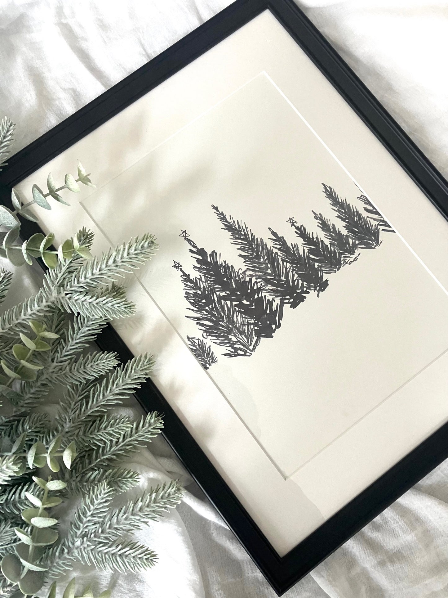 Winter Woodlands Festive Print