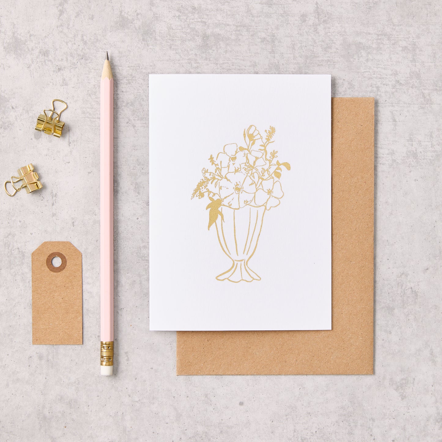 Floral Vase Greeting Card
