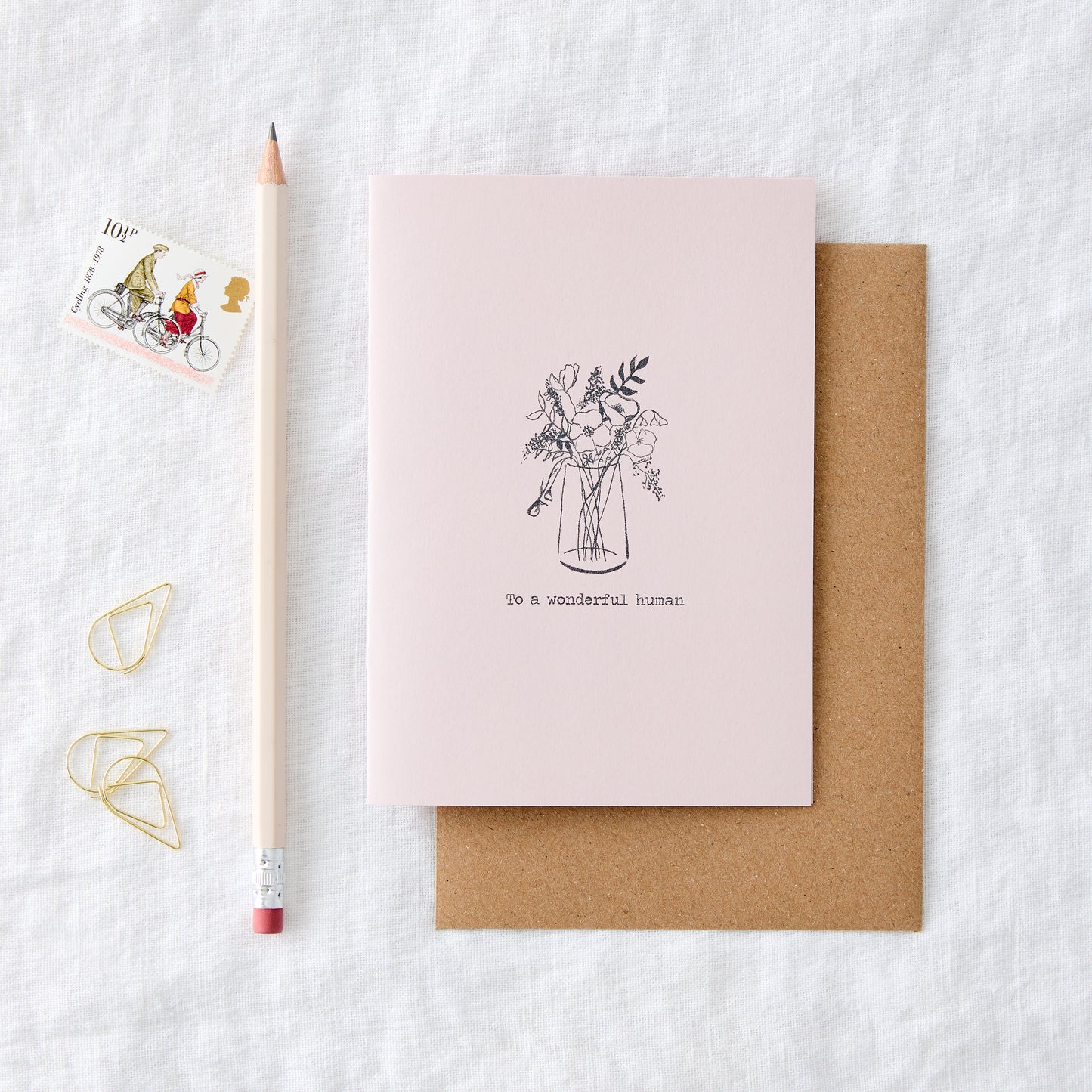 Wonderful Human Pink Greeting Card