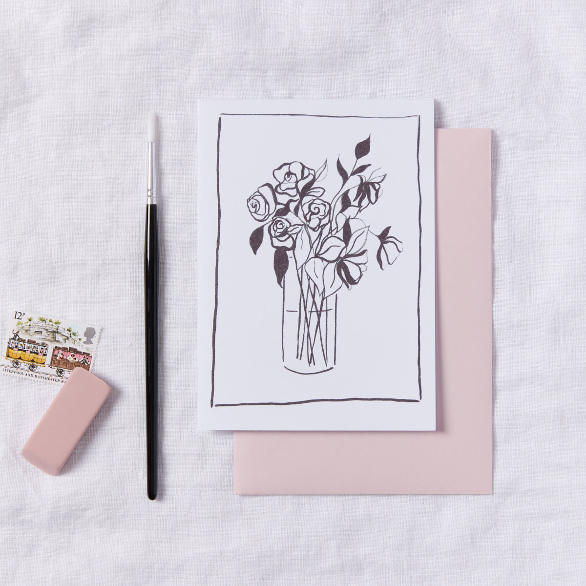 Rose Design Card
