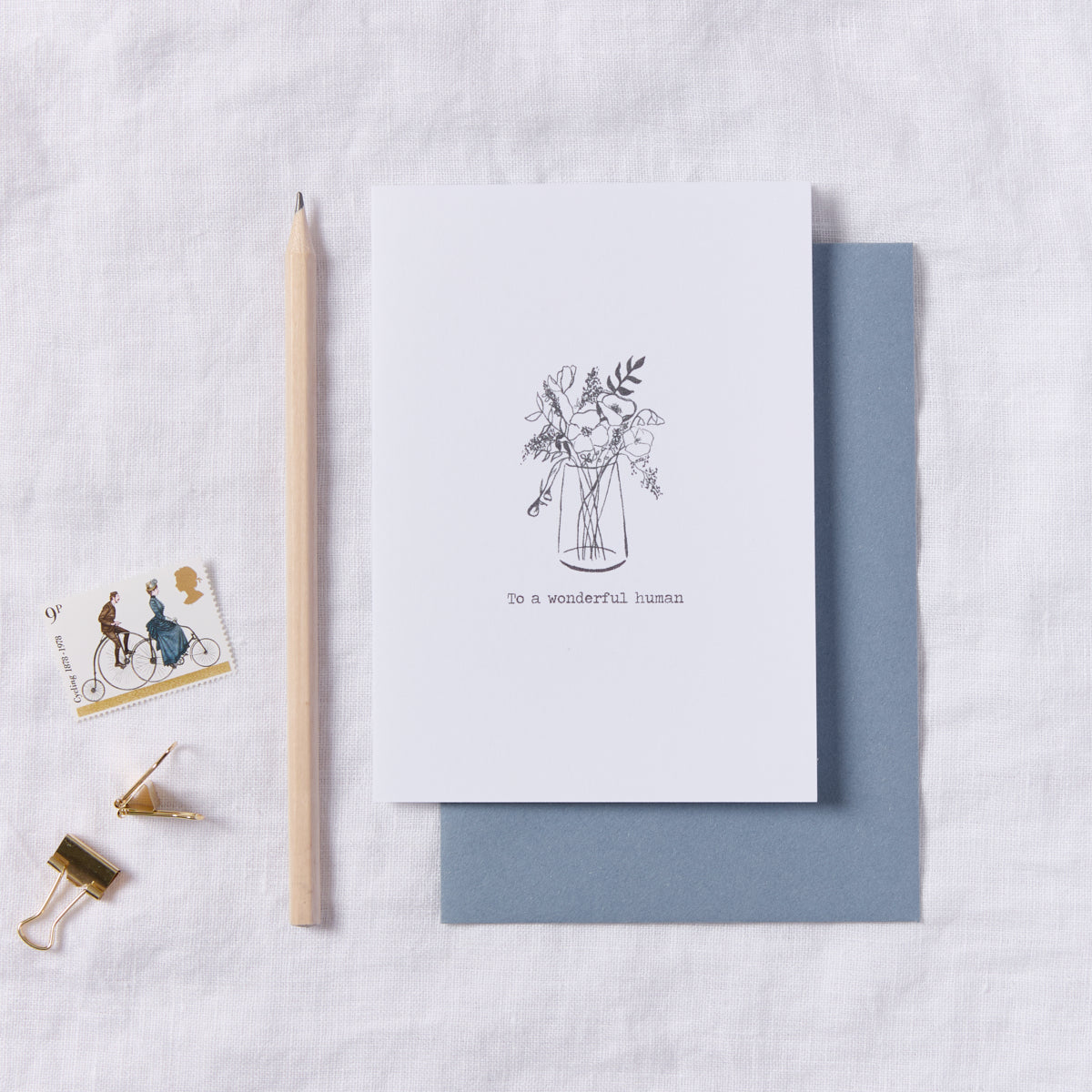 Wonderful Human Floral Card