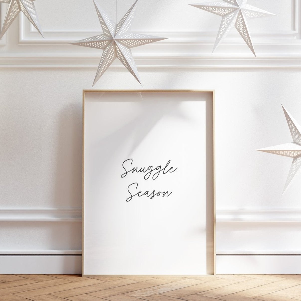 Snuggle Season Hand Written Print