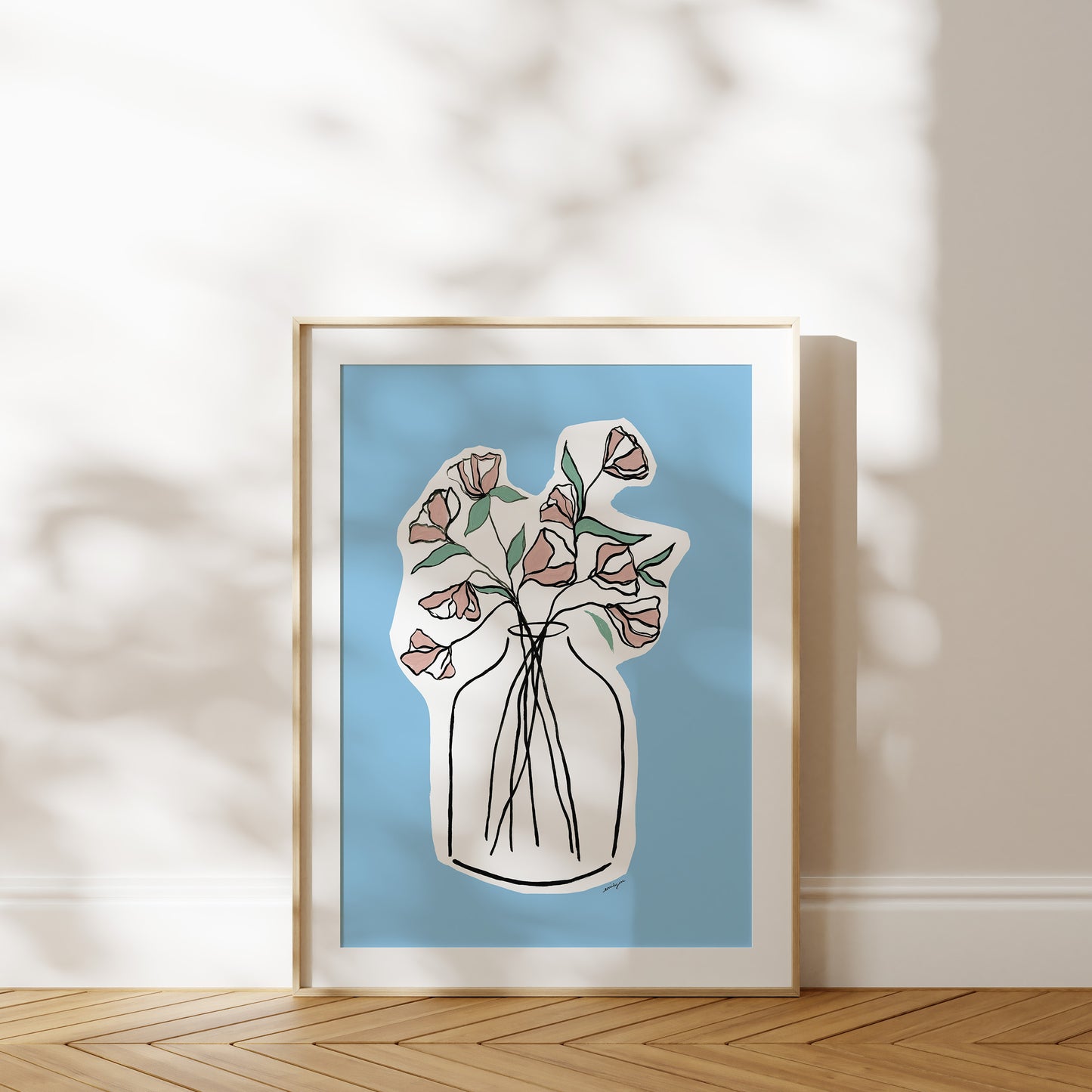 Blue Vase Fine Art Print