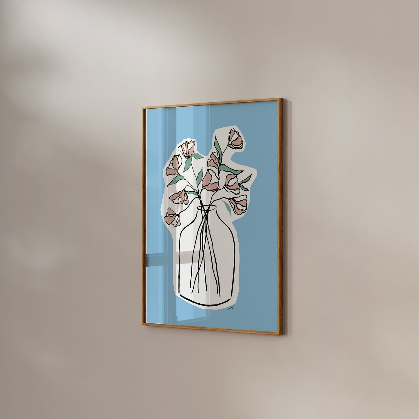 Blue Vase Fine Art Print