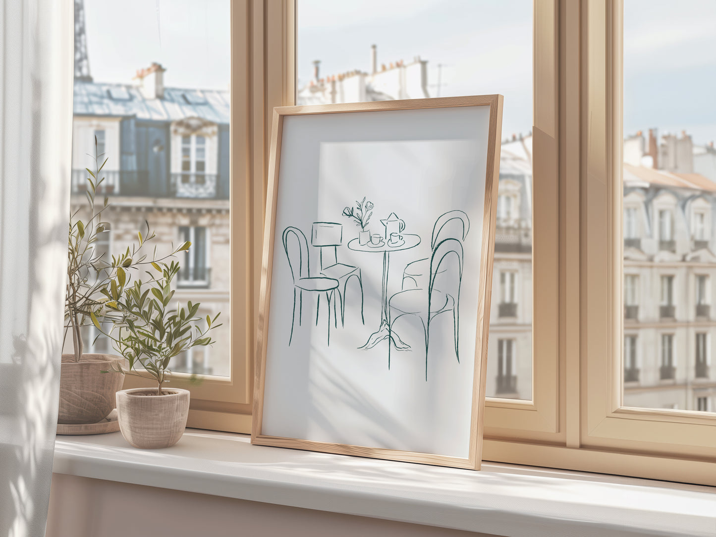 Bistrot Table Fine Art Print