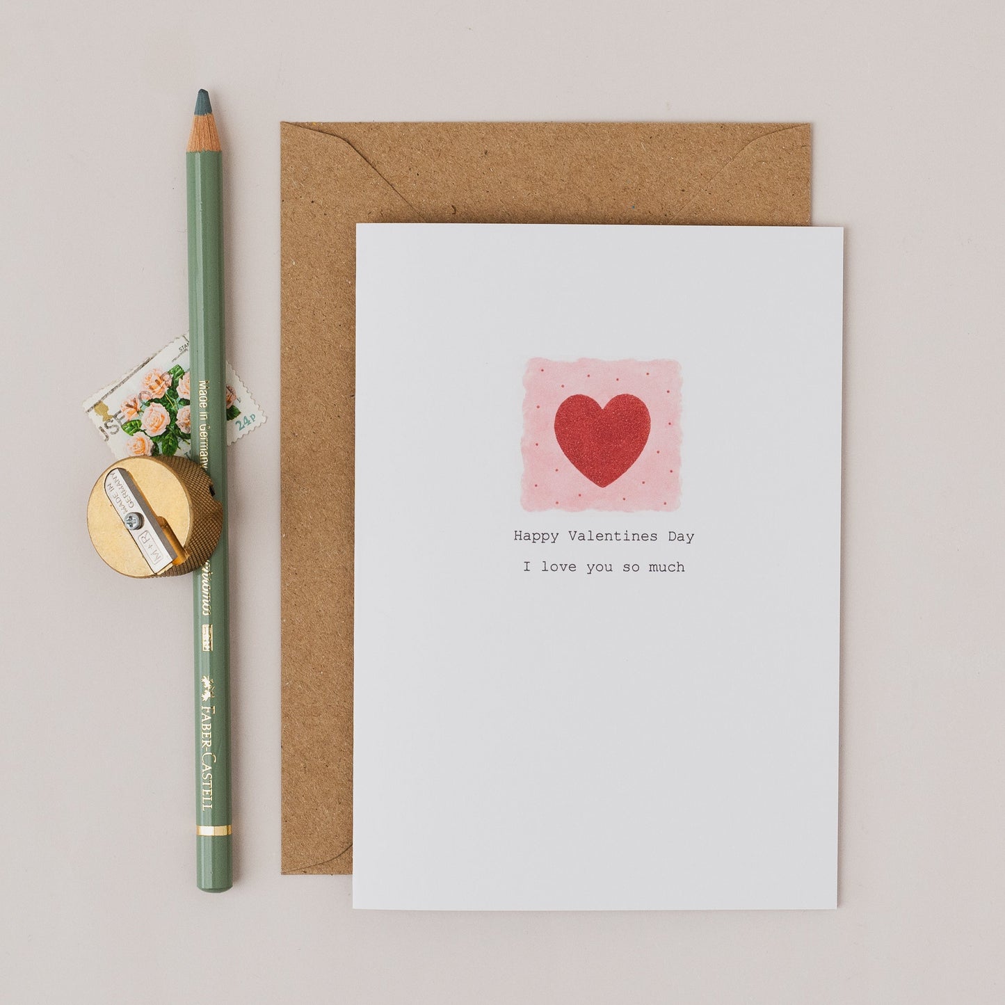 Happy Valentines Day Heart Card