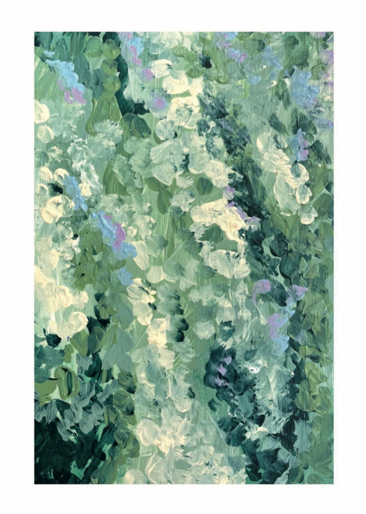 No 8. Bluebell Wood - Abstract Print