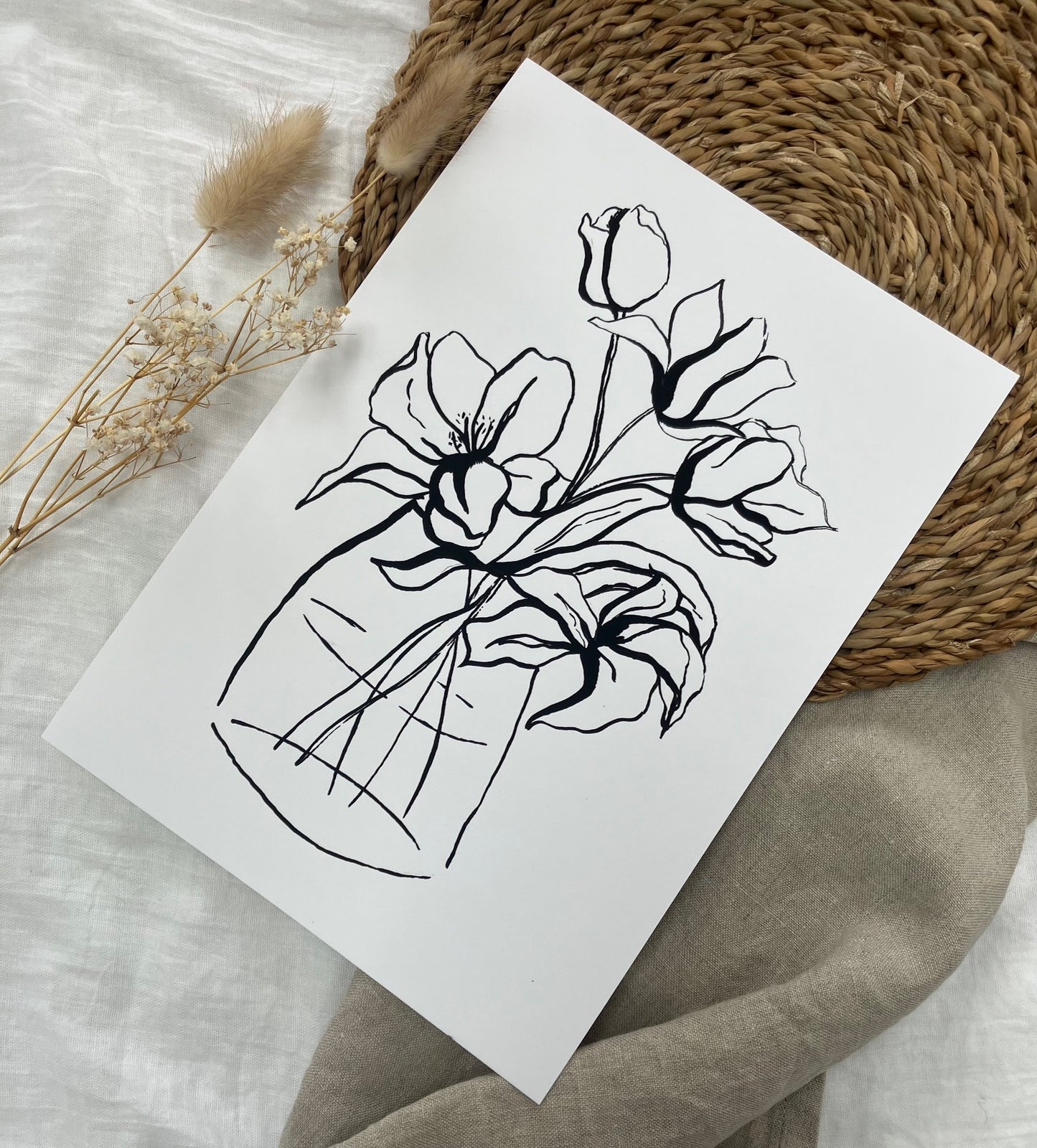 Lilly Floral Still Life Print