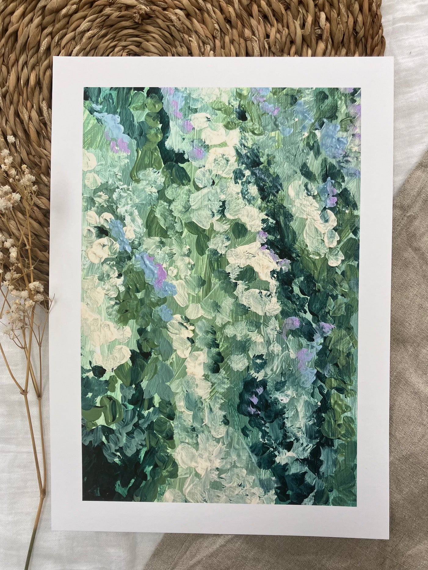 No 8. Bluebell Wood - Abstract Print