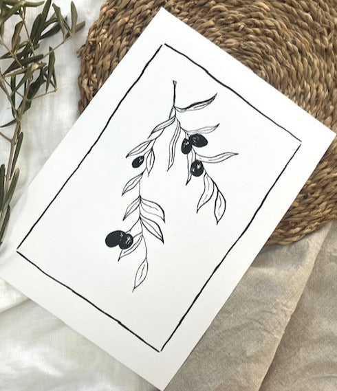 Olive Branch Print