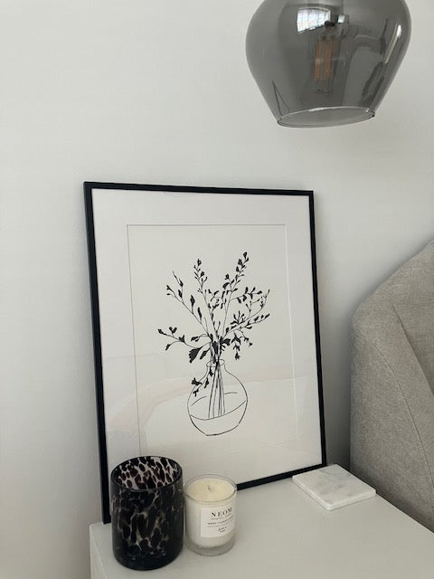 Whimsical Greenery Still Life Print