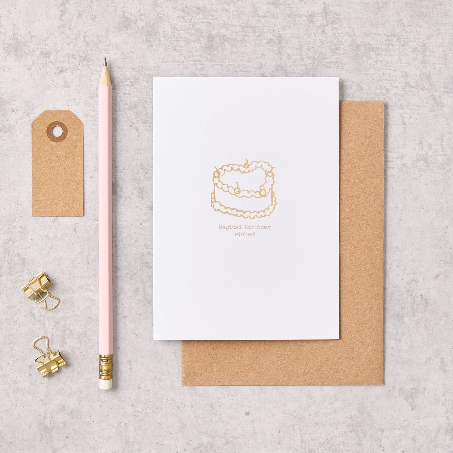 Magical Birthday Heart Cake Card