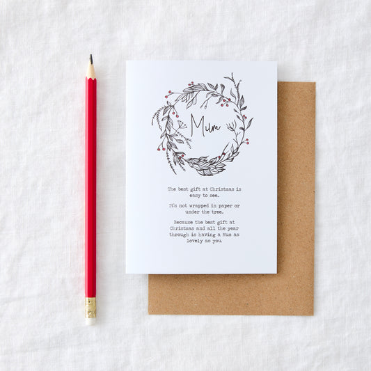 Best Mum Christmas Card