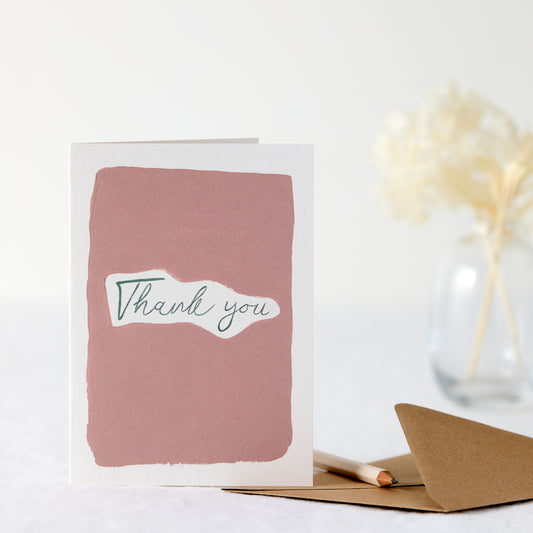 Hand Painted Thank You Card