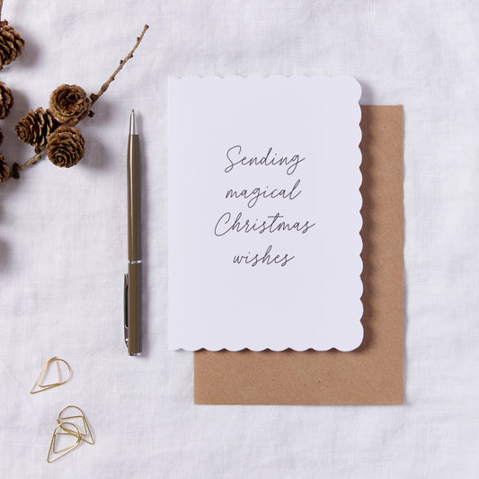 Sending Magical Christmas Wishes Card
