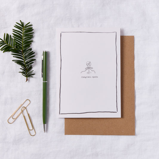 Sleighbell Spritz Cocktail Christmas Card
