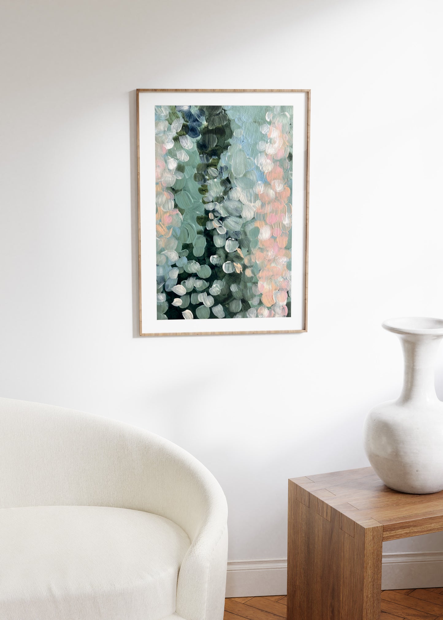 No 1. Apricot Blossom - Abstract Print