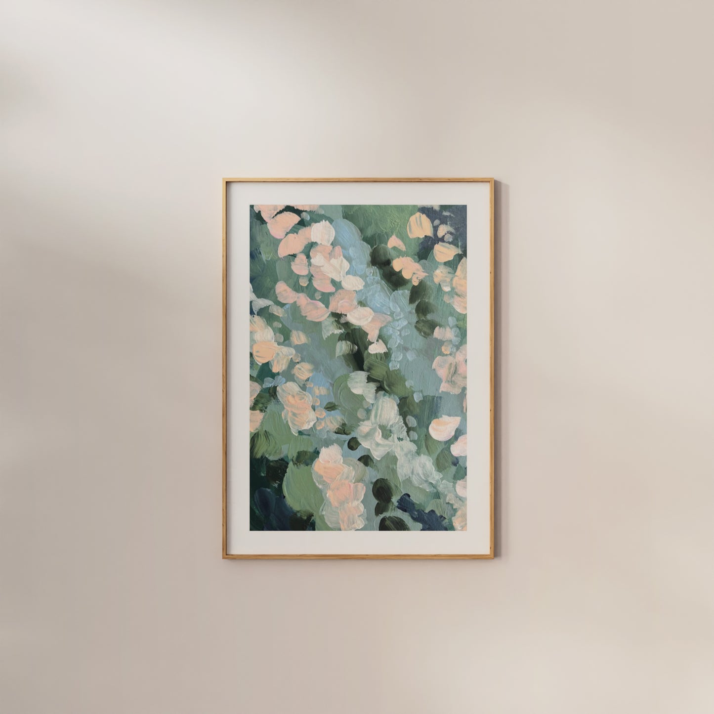 No 1. Apricot Blossom - Abstract Print