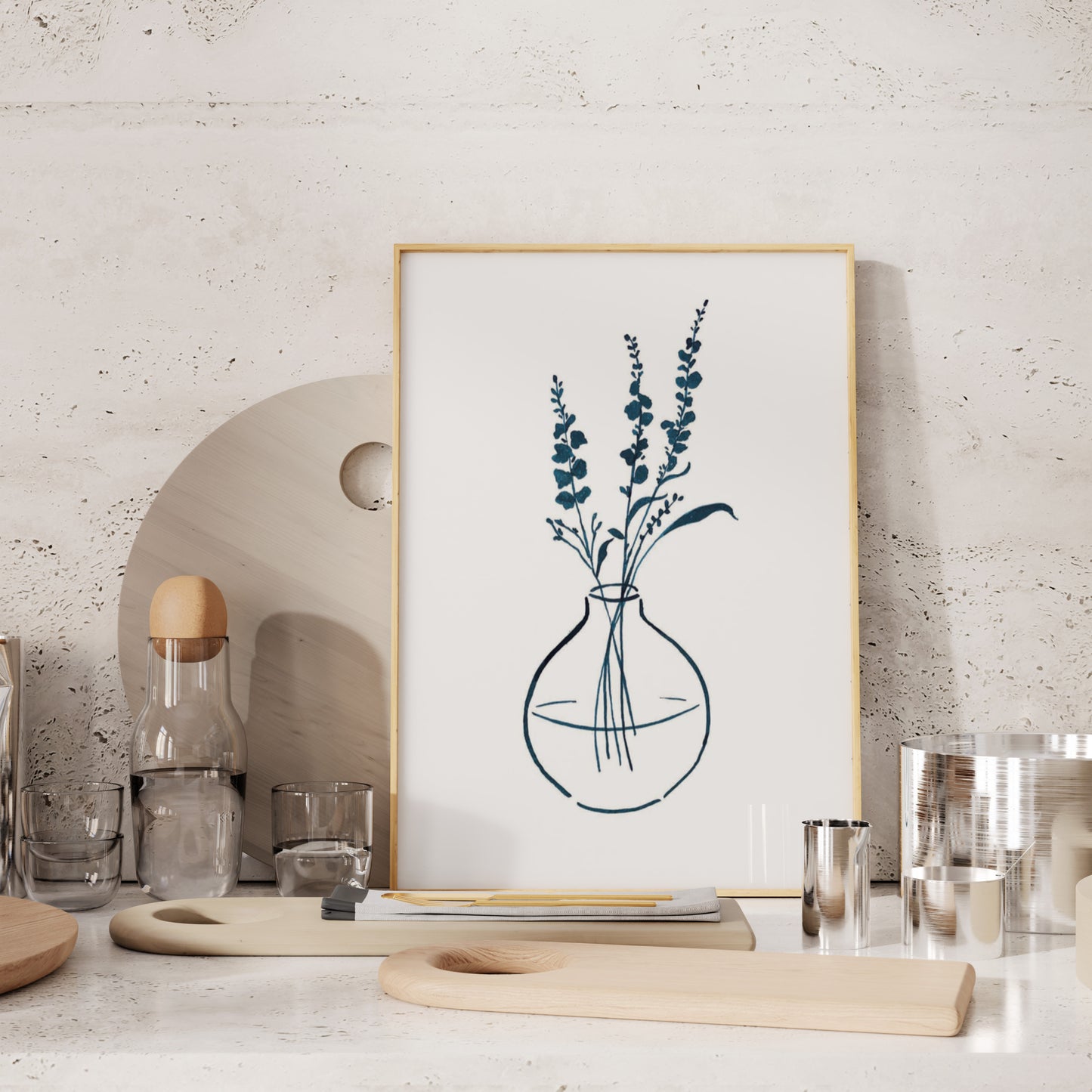 Lavender Haze Floral Still Life Print