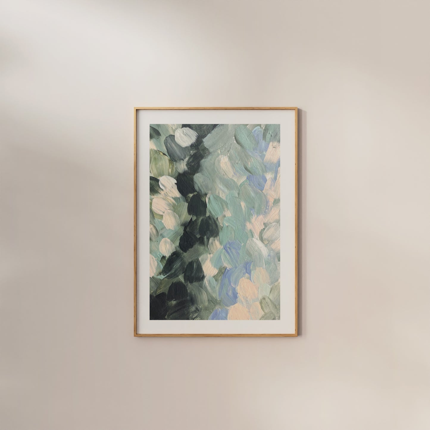 No 3. Muted Greenery - Abstract Print