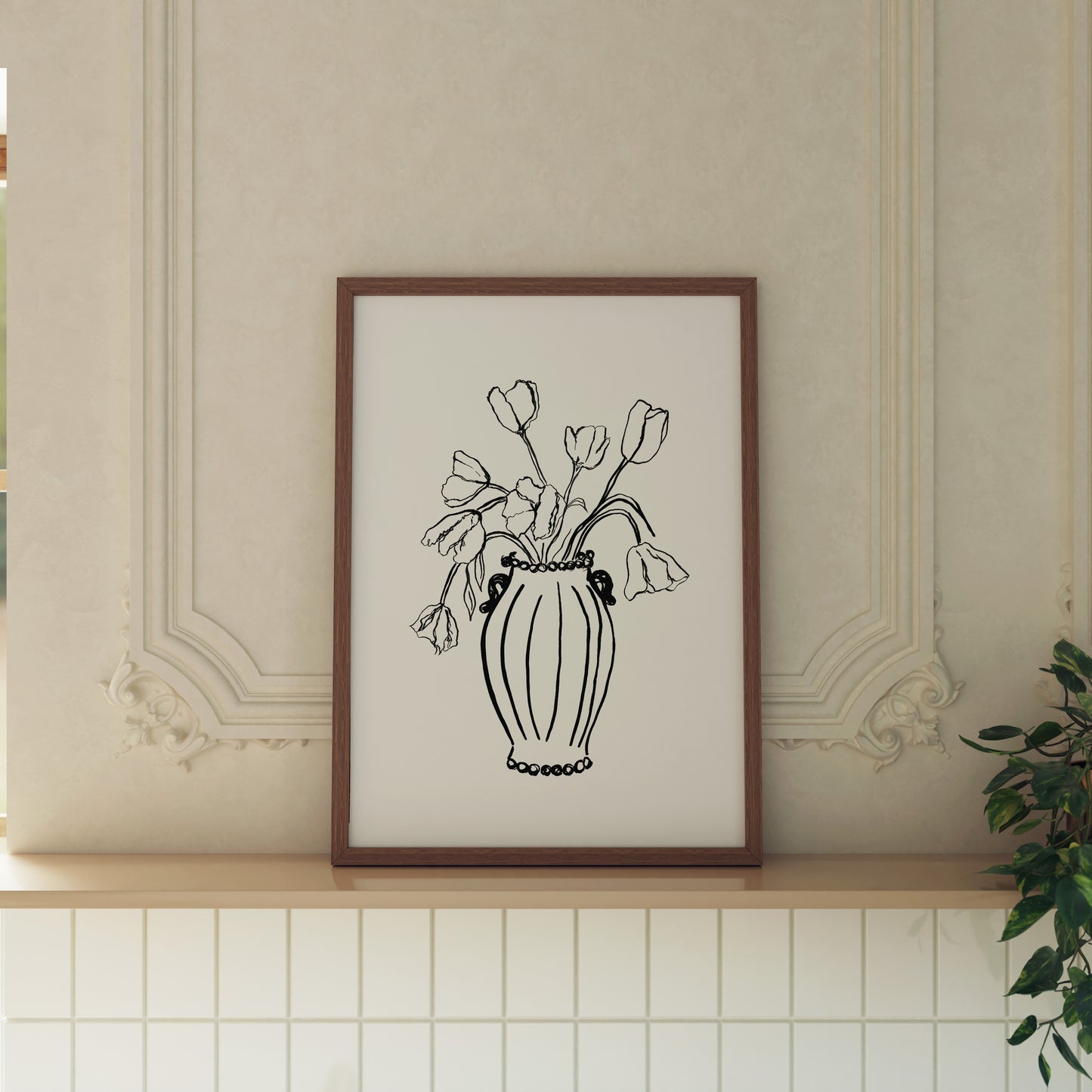 Vase of Tulips Still Life Print