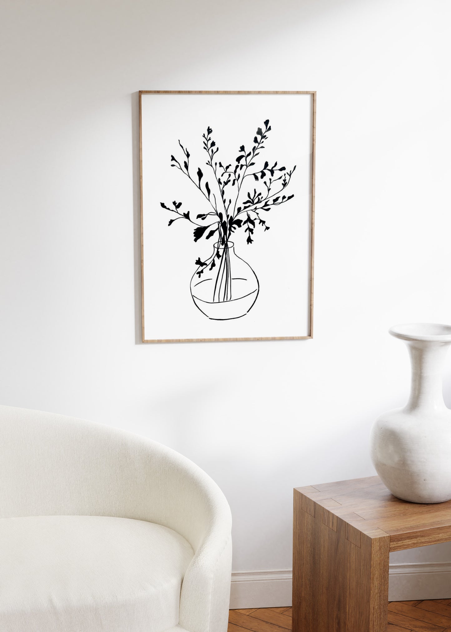 Whimsical Greenery Still Life Print